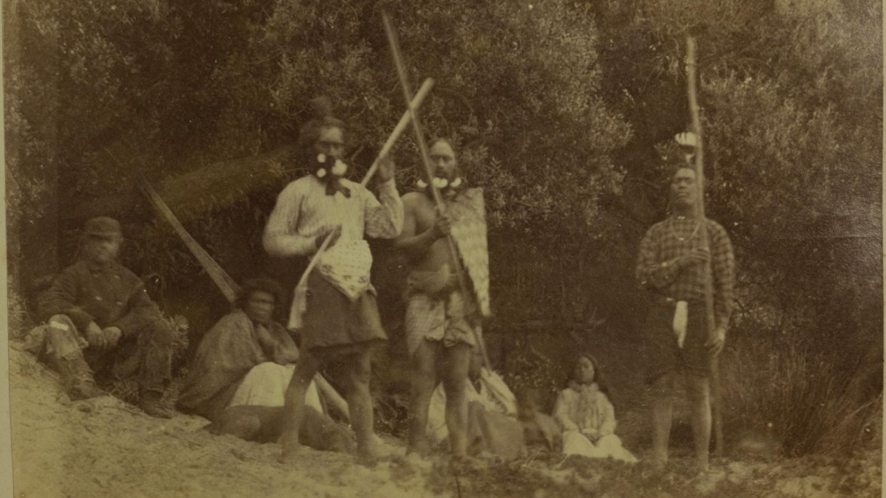 Tchakat Moriori, Ōwenga, Rēkohu (Chatham Islands), ca1873